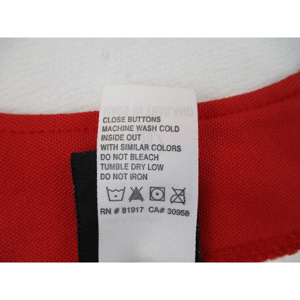 Nike Baseball Jersey Kids XL Red Los Angeles Angels Embroidered Button Up